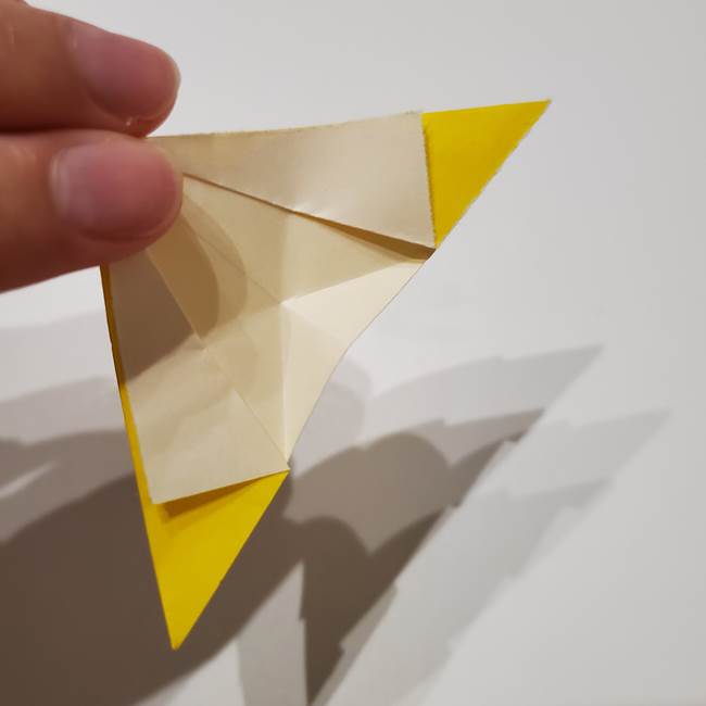 折り紙の星｜立体的で難しい折り方作り方①パーツ(22)