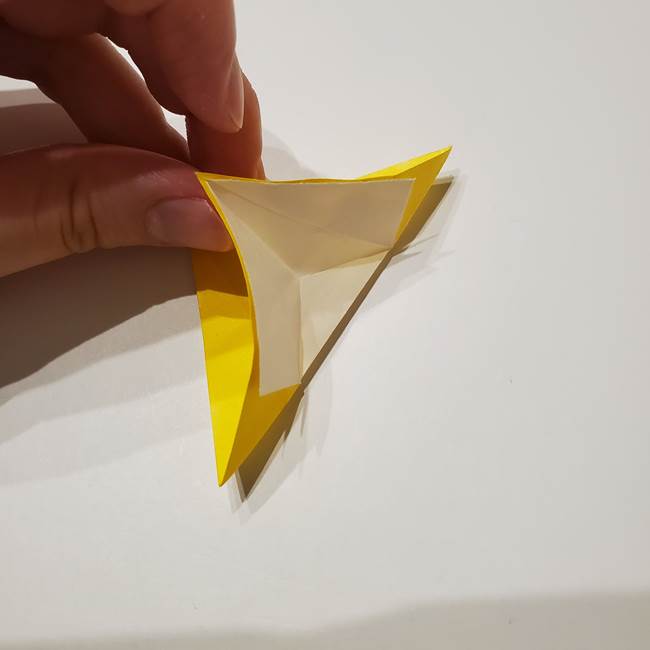 折り紙の星｜立体的で難しい折り方作り方①パーツ(23)