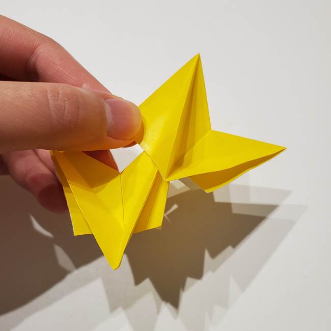 折り紙の星｜立体的で難しい折り方作り方②組み合わせ(5)
