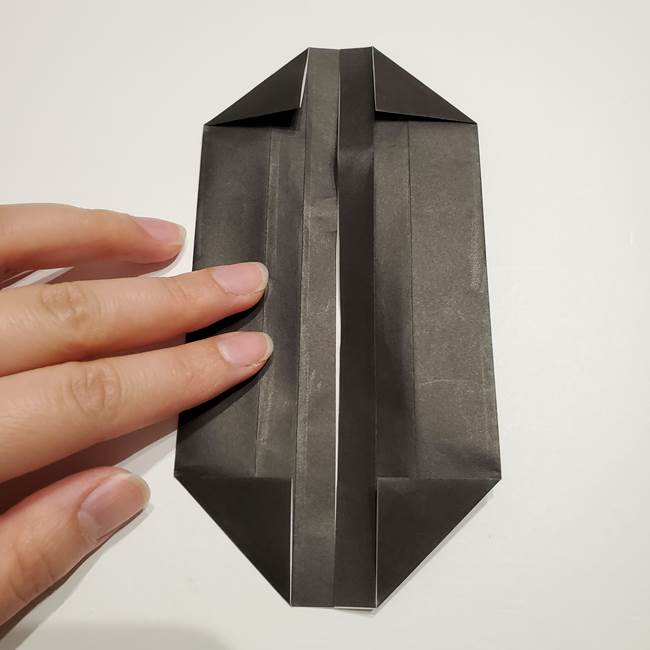 提灯の折り紙(平面)の簡単な折り方作り方①張輪(12)