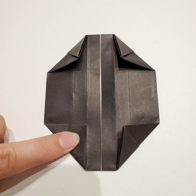 提灯の折り紙(平面)の簡単な折り方作り方①張輪(16)