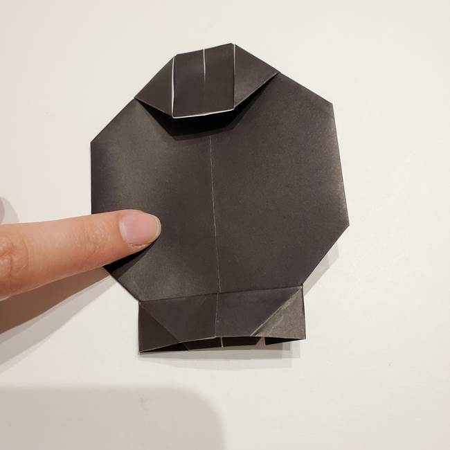 提灯の折り紙(平面)の簡単な折り方作り方①張輪(21)