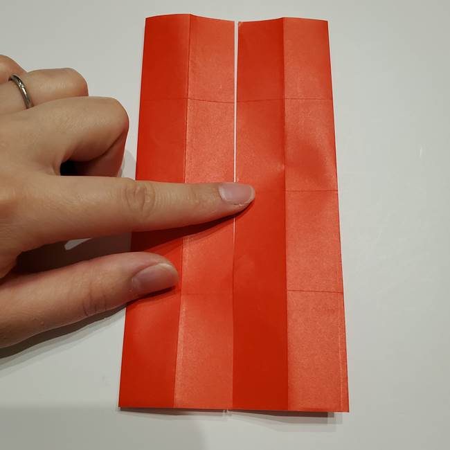 提灯の折り紙(平面)の簡単な折り方作り方②火袋(13)