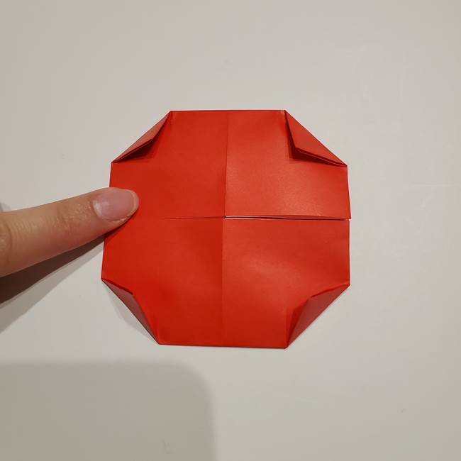 提灯の折り紙(平面)の簡単な折り方作り方②火袋(16)