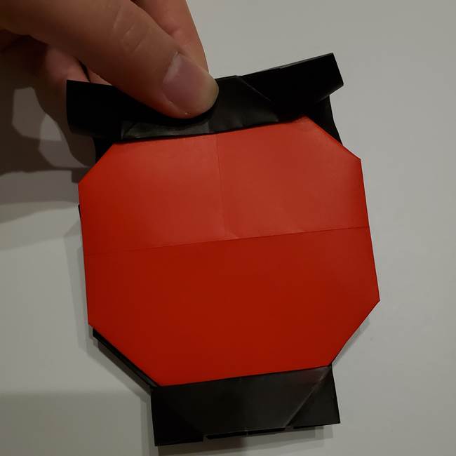 提灯の折り紙(平面)の簡単な折り方作り方②火袋(21)