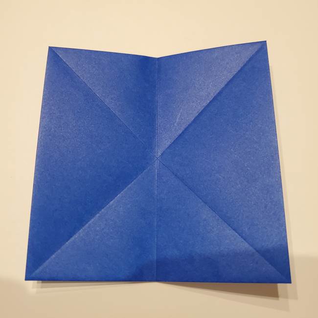 桔梗の花を折り紙一枚で立体的につくる折り方(11)