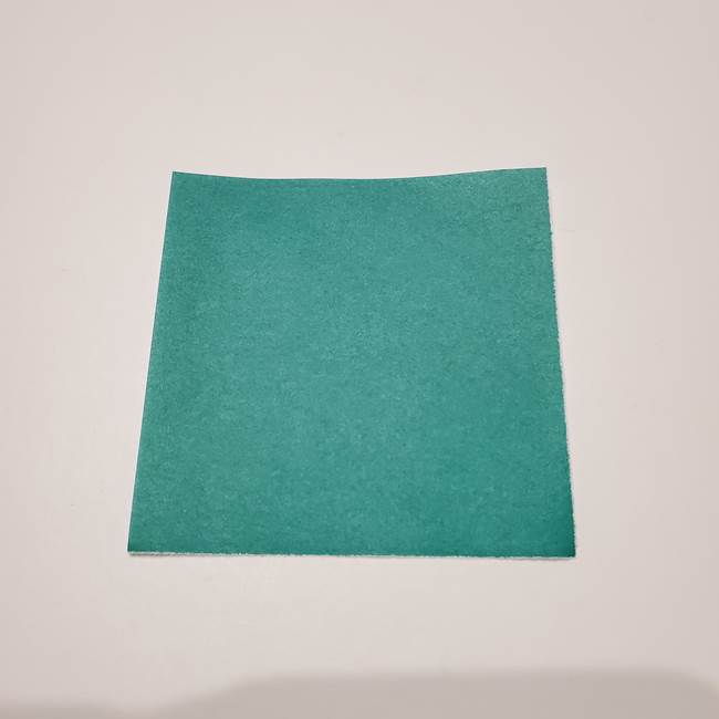 桔梗の葉っぱの折り紙 簡単な折り方作り方②ガク(1)