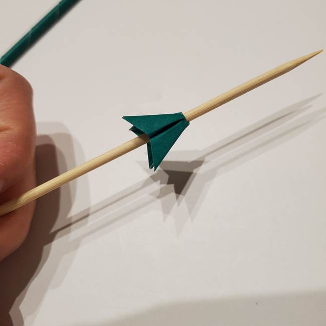 桔梗の葉っぱの折り紙 簡単な折り方作り方④完成(3)