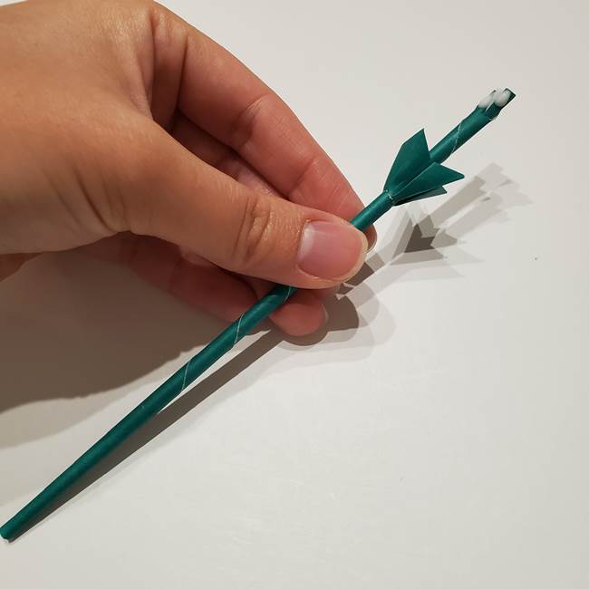 桔梗の葉っぱの折り紙 簡単な折り方作り方④完成(8)
