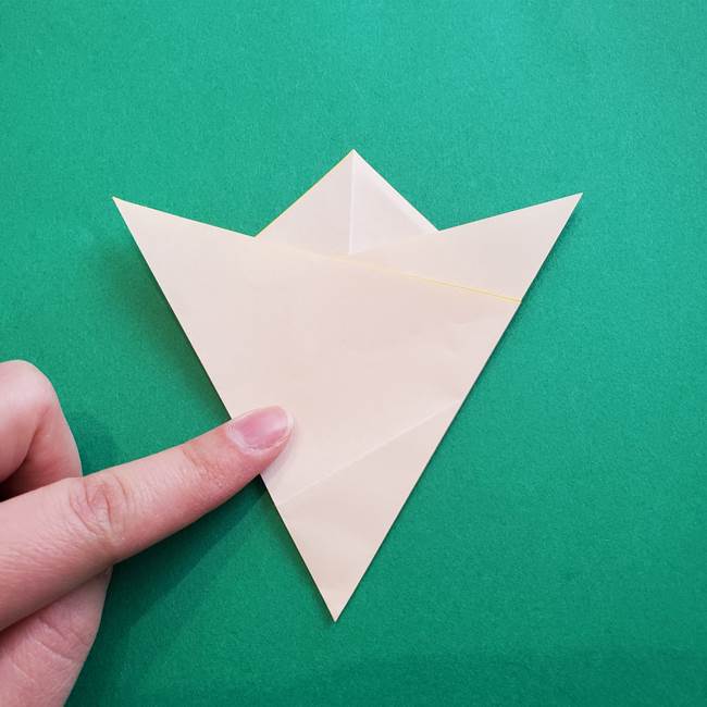 水仙の折り紙 平面の折り方作り方①準備(11)
