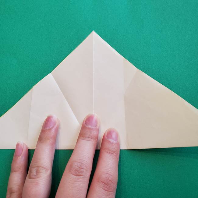 水仙の折り紙 平面の折り方作り方①準備(12)