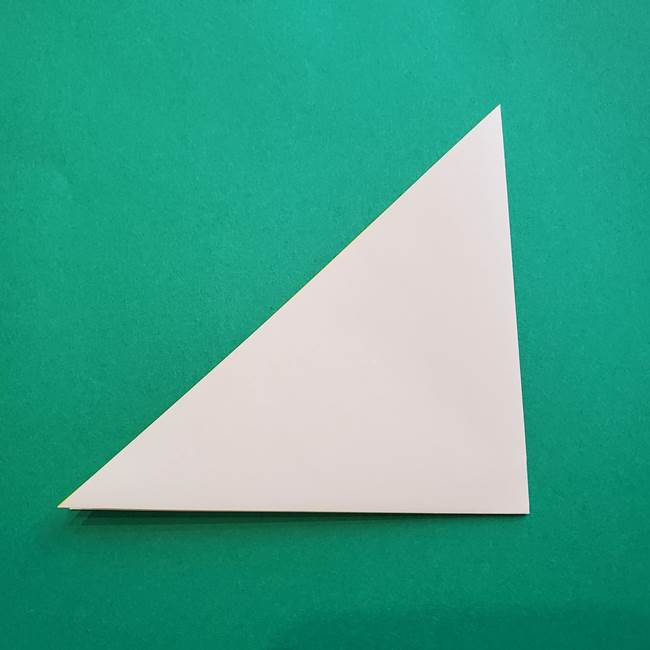 水仙の折り紙 平面の折り方作り方①準備(3)