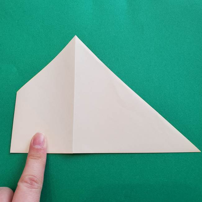水仙の折り紙 平面の折り方作り方①準備(6)