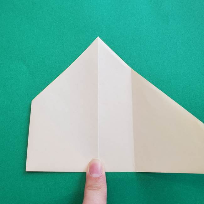 水仙の折り紙 平面の折り方作り方①準備(8)