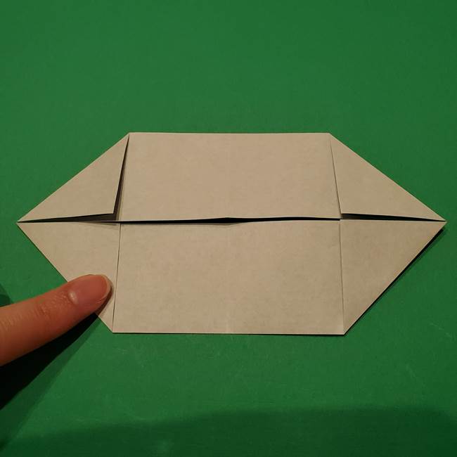 笹船の折り紙の折り方作り方(7)