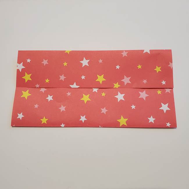 誕生日の飾り付け 折り紙の星を大量につなげて手作りガーランドの作り方①折る(4)