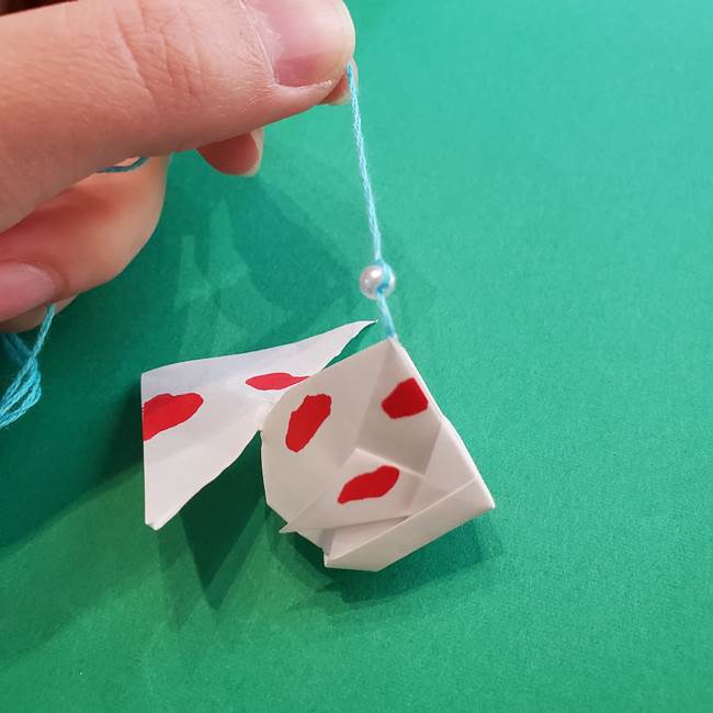 金魚の吊るし飾りの折り紙 作り方折り方B(3)