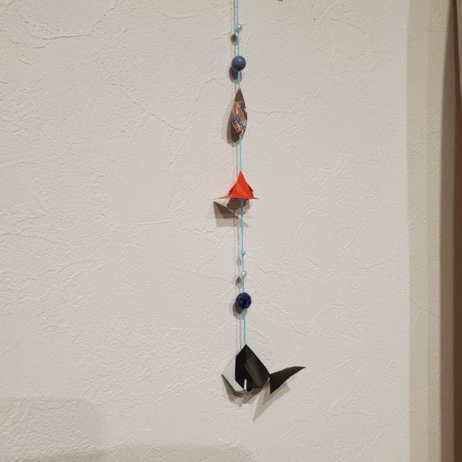 金魚の吊るし飾りの折り紙 作り方折り方飾り付け(1)
