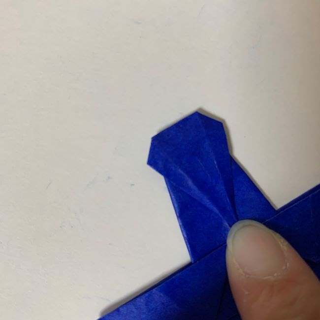 バイキンマンの折り紙 簡単な折り方作り方 アンパンマンのかわいい悪役 子供と楽しむ折り紙 工作