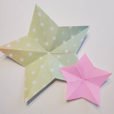 折り紙の星 立体的で難しい6枚でつくる折り方作り方 多面体で綺麗 子供と楽しむ折り紙 工作