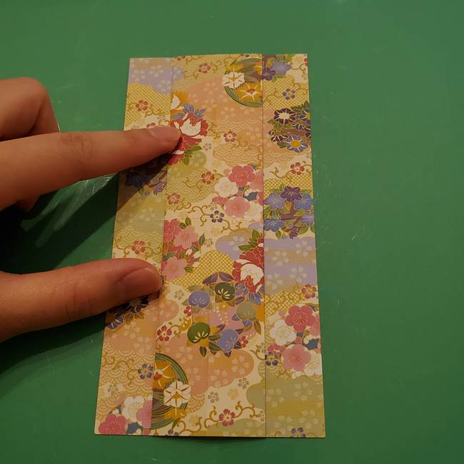 8月の折り紙 浴衣の折り方作り方①折り方(10)