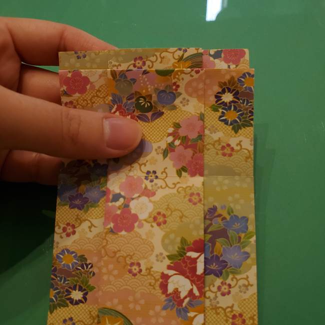 8月の折り紙 浴衣の折り方作り方①折り方(15)