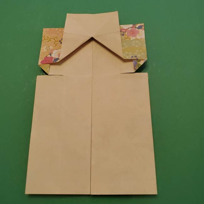8月の折り紙 浴衣の折り方作り方①折り方(19)