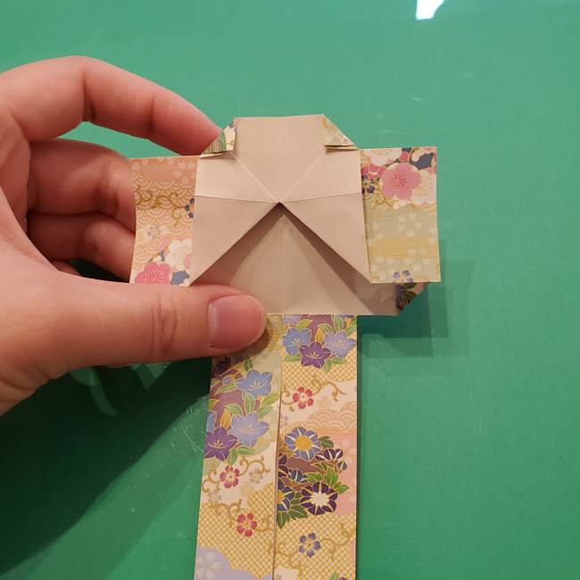 8月の折り紙 浴衣の折り方作り方①折り方(21)