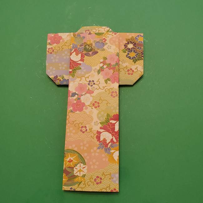 8月の折り紙 浴衣の折り方作り方①折り方(22)
