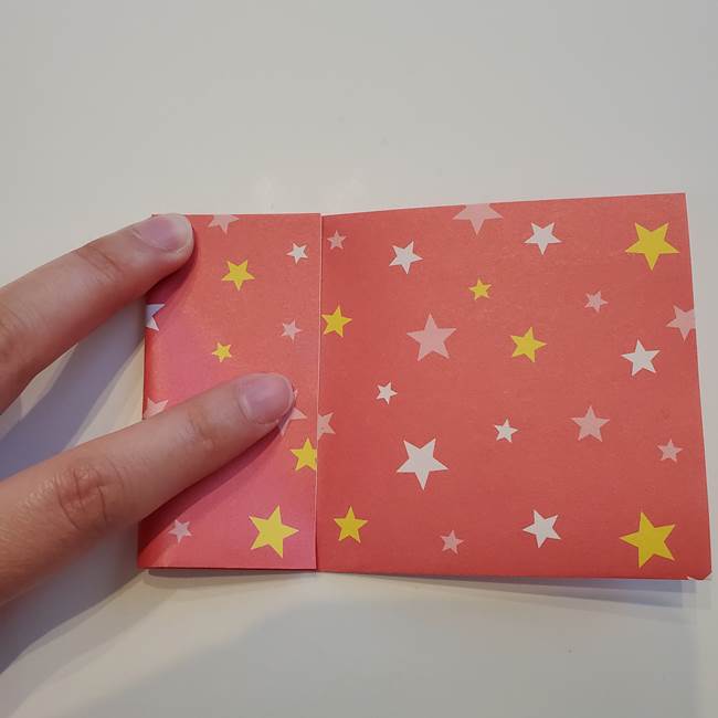 ぷくぷく星の折り紙 星型の箱の折り方作り方①六角形(5)