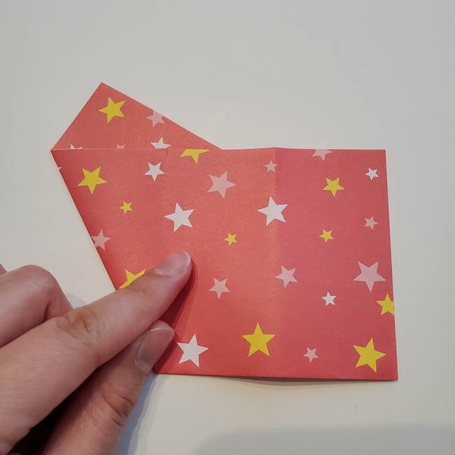 ぷくぷく星の折り紙 星型の箱の折り方作り方①六角形(8)