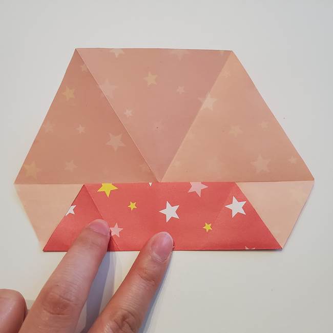 ぷくぷく星の折り紙 星型の箱の折り方作り方②完成(1)