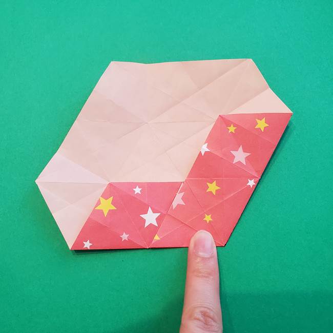 ぷくぷく星の折り紙 星型の箱の折り方作り方②完成(14)