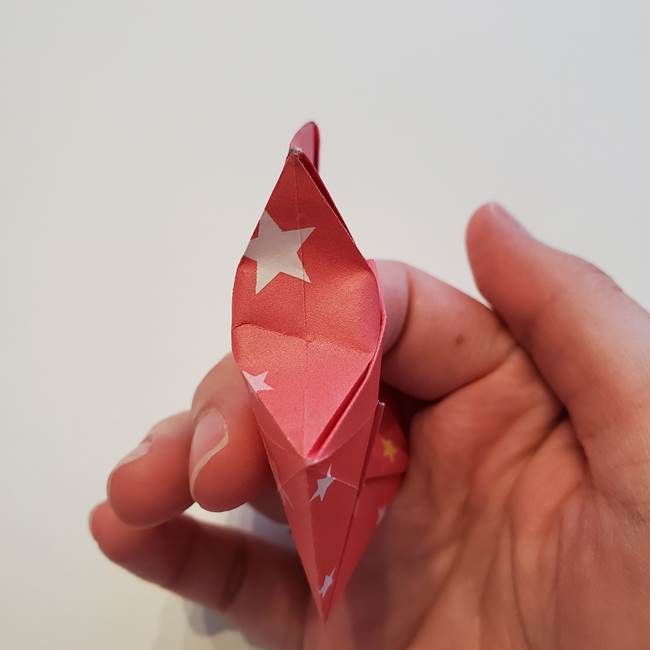 ぷくぷく星の折り紙 星型の箱の折り方作り方②完成(30)