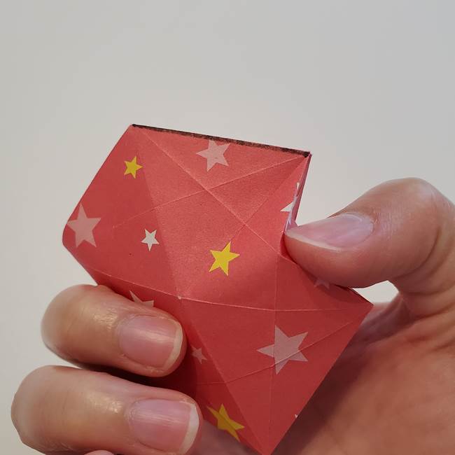 ぷくぷく星の折り紙 星型の箱の折り方作り方②完成(31)