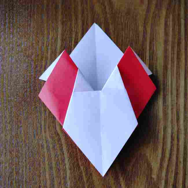 ハートキティの折り紙の作り方折り方 (13)