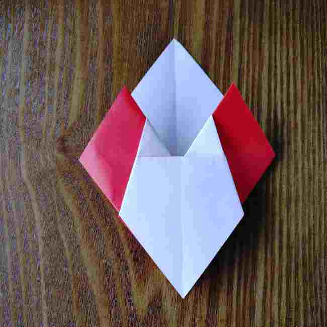 ハートキティの折り紙の作り方折り方 (14)