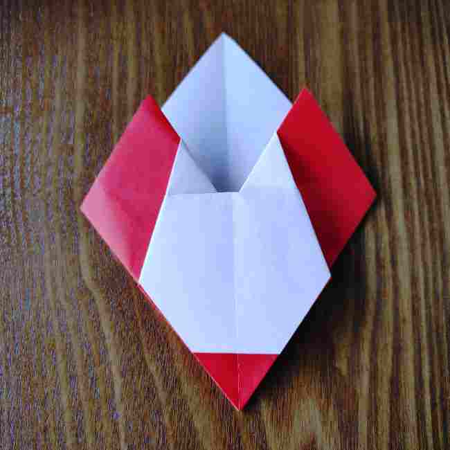 ハートキティの折り紙の作り方折り方 (15)