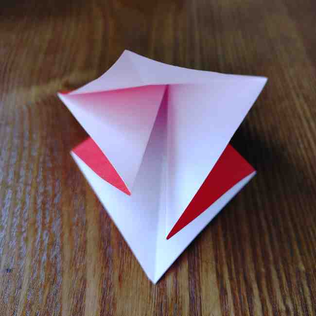 ハートキティの折り紙の作り方折り方 (7)