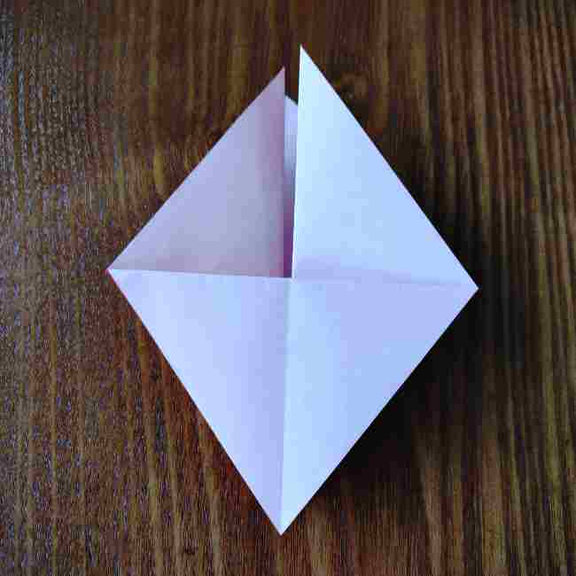 ハートキティの折り紙の作り方折り方 (8)