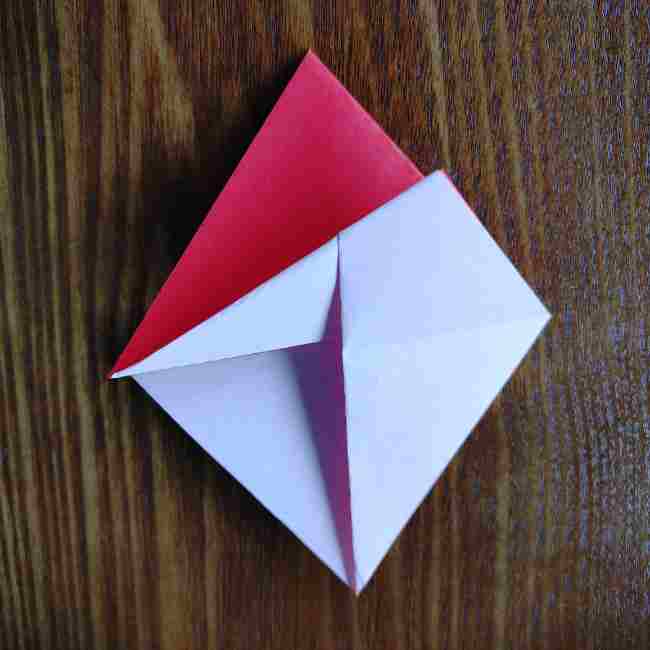 ハートキティの折り紙の作り方折り方 (9)