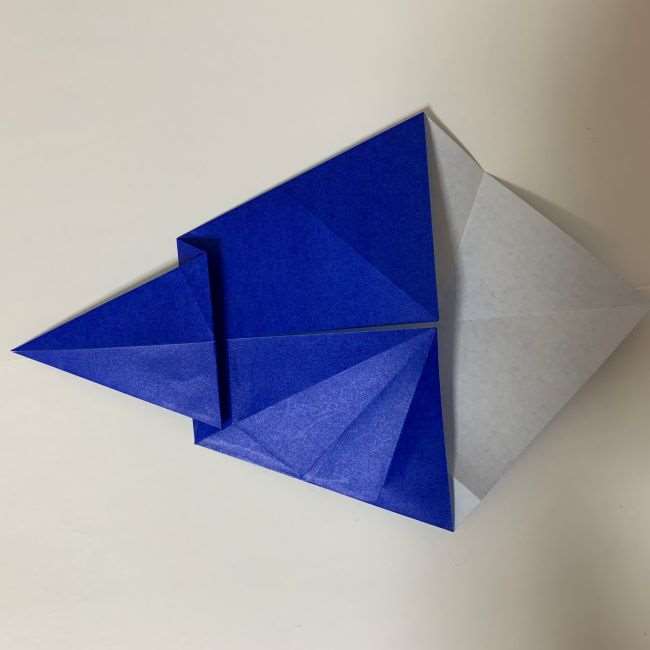 バイキンマンの折り紙 簡単な折り方作り方 (13)