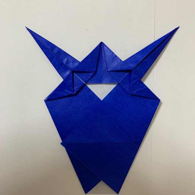 バイキンマンの折り紙 簡単な折り方作り方 (21)