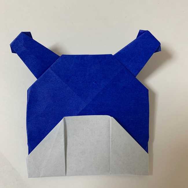 バイキンマンの折り紙 簡単な折り方作り方 (30)