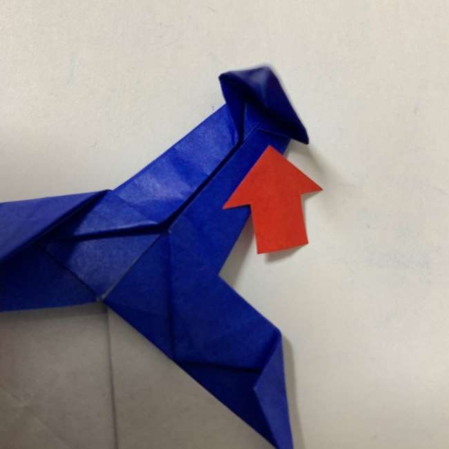 バイキンマンの折り紙 簡単な折り方作り方 (32)
