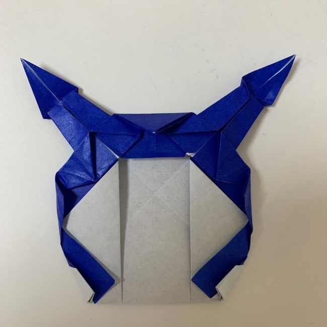 バイキンマンの折り紙 簡単な折り方作り方 (34)