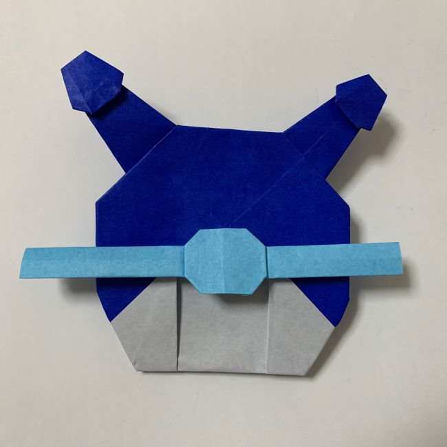 バイキンマンの折り紙 簡単な折り方作り方 (51)