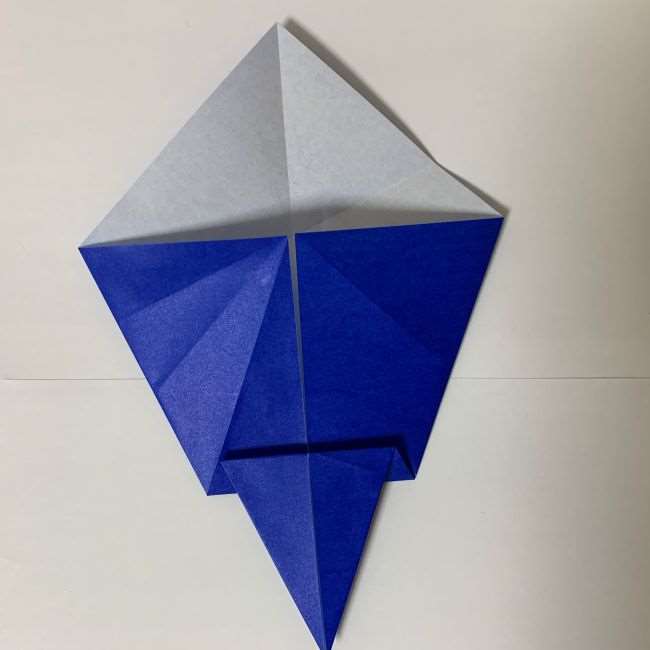 バイキンマンの折り紙 簡単な折り方作り方 (8)