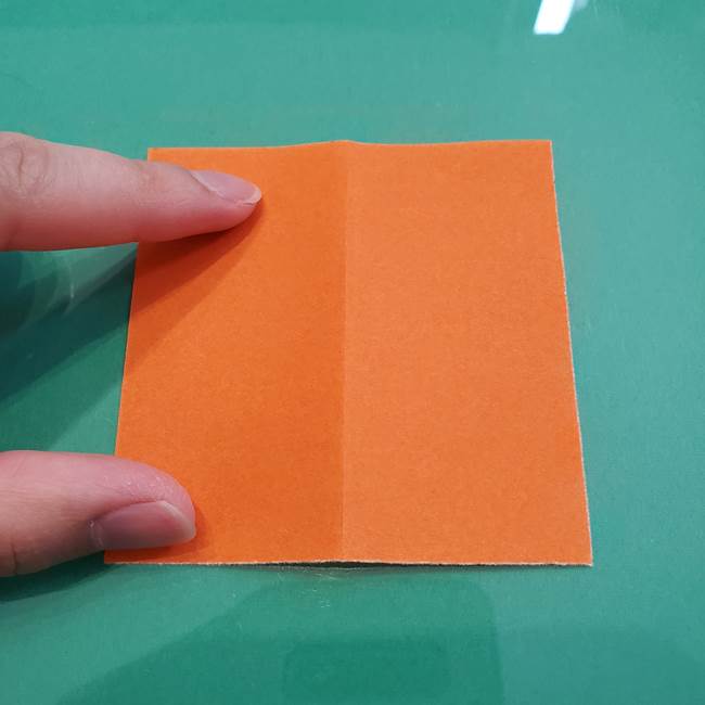 ヒトカゲの折り紙の簡単な折り方作り方①顔(3)