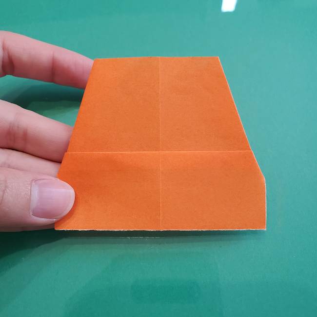 ヒトカゲの折り紙の簡単な折り方作り方①顔(7)
